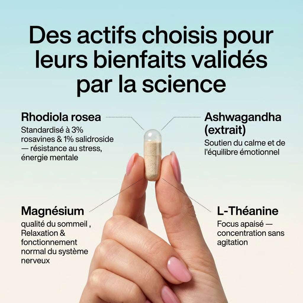 Rhodiola Rosea – Stress, Sommeil , Énergie & Focus (500 mg)
